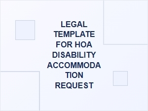 Hoa Disability Accommodation Request Form